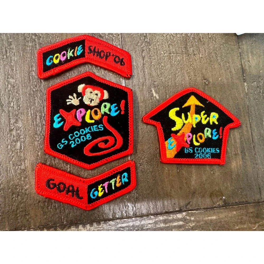 Girl Scouts Cookie Sale 2006 Patch Lot Super S'more Goal Getter GSUSA